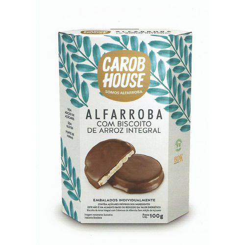 Alfarroba com Biscoito de Arroz Integral - Carob House