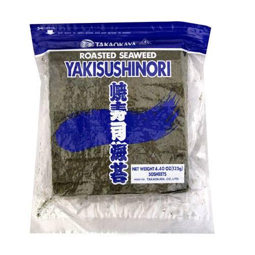 Alga Marinha Sushi Nori Blue 50 Folhas - Takaokaya 125g