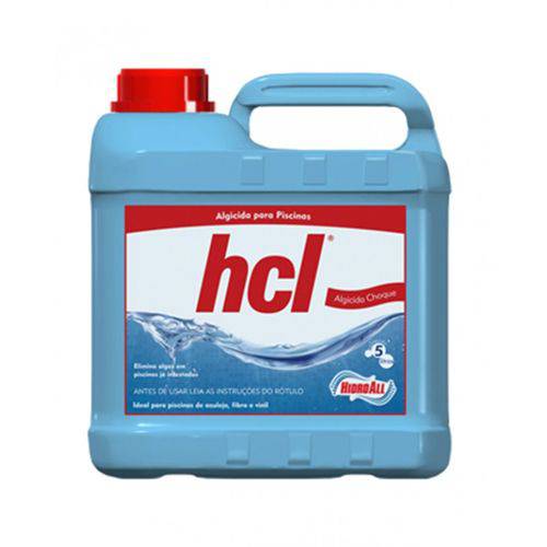 Algicida Choque Hcl Hidroall 5 Litros