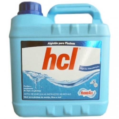 Algicida Manutencao - Hcl - Hidroall - 5 Litros