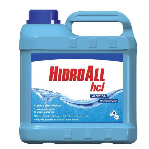 Algicida Manutenção - HCL - Hidroall - 5 Litros