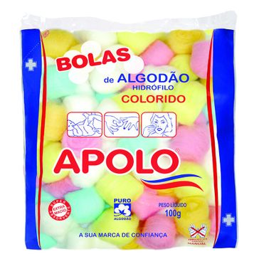 Algodão Apolo de Bola Colorida ALGOD APOLO BOLA COLORIDA 100G