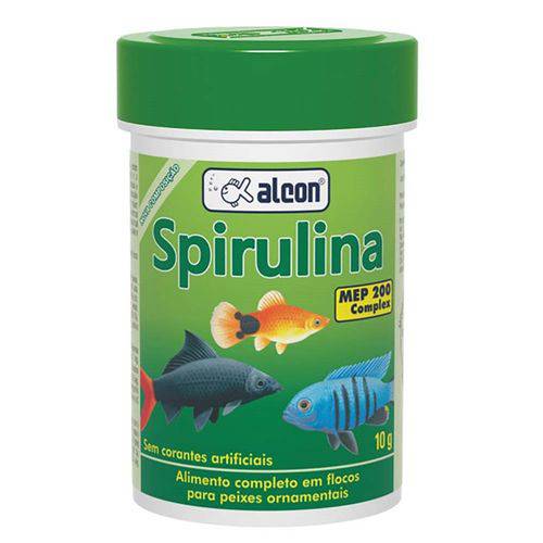 Alimento Completo Alcon Gold Spirulina Flakes para Peixes Ornamentais 10 G