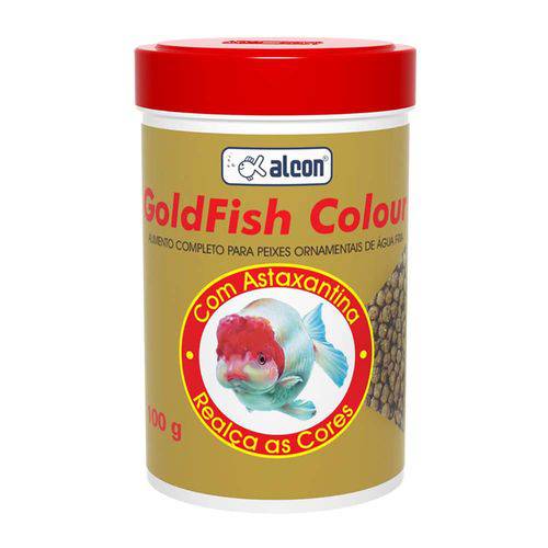 Alimento Completo Alcon GoldFish Colour para Peixes Ornamentais de Água Fria 100 G