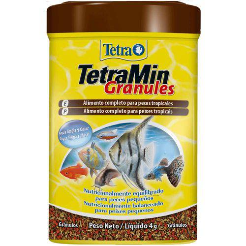 Alimento Completo em Grãos para Peixes Tropicais Tetramin Granules 4g