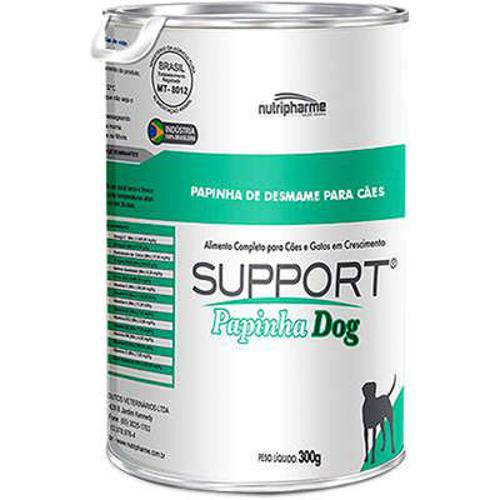 Alimento Completo para Cães Support Desmame Papinha Dog Nutripharme - 300 G
