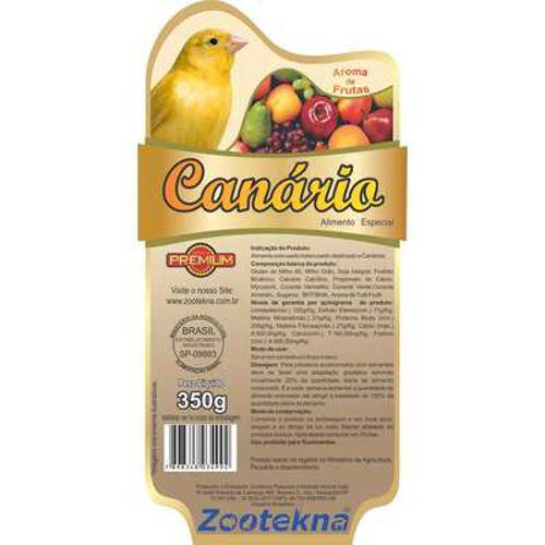 Alimento Extrusado Canário Zootekna - 350gr