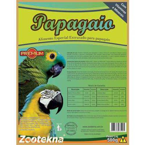 Alimento Extrusado Papagaio Zootekna - 500gr