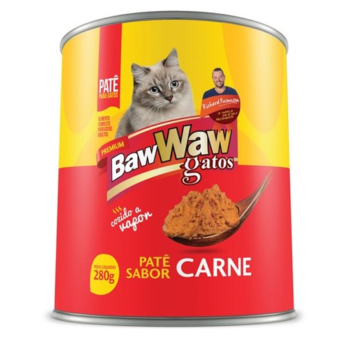 Alimento Gato Baw Waw 280g Lt Carne