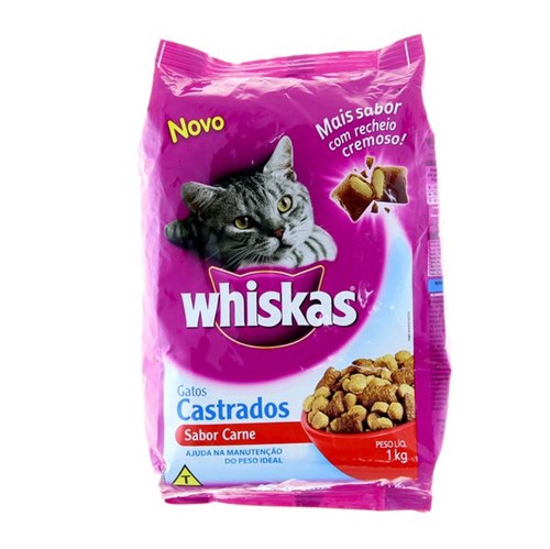Alimento Gato Whiskas 1kg Castr Carne