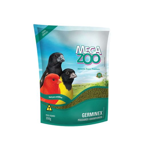 Alimento Mega Zoo Germinex para Aves Granívoras 350g