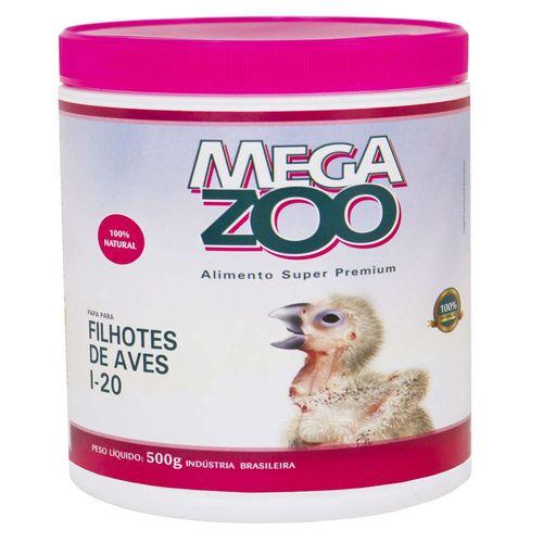Alimento Mega Zoo Papa I20 para Aves Filhotes 500g