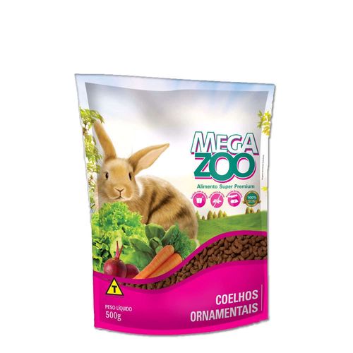 Alimento Mega Zoo para Coelhos Ornamentais - 500g 500g