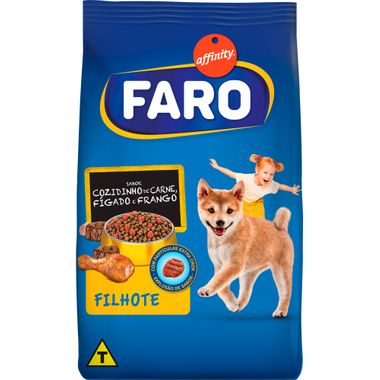 Alimento para Cães Filhotes Sabor Cozidinho de Carne Fígado e Frango Faro 2kg