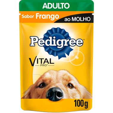 Alimento para Cães Sabor Frango ao Molho Sachê Pedigree 100g