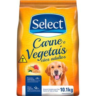 Alimento para Cães Select Carne e Vegetais 10,1kg