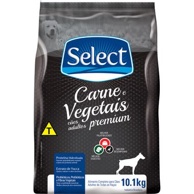 Alimento para Cães Select Premium Carne e Vegetais 10,1kg - Tenda