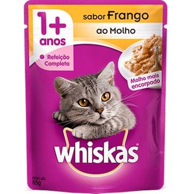 Alimento para Gatos Sabor Frango Whiskas 85g