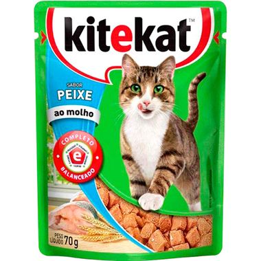 Alimento para Gatos Sabor Peixe Kitekat 70g