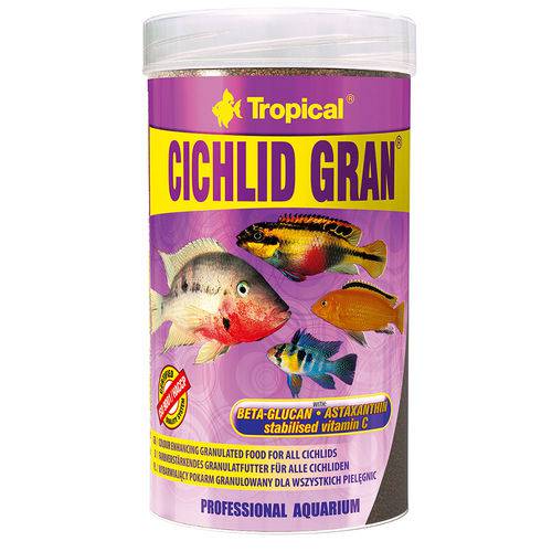Alimento Tropical Cichlid Gran para Peixes - 55g