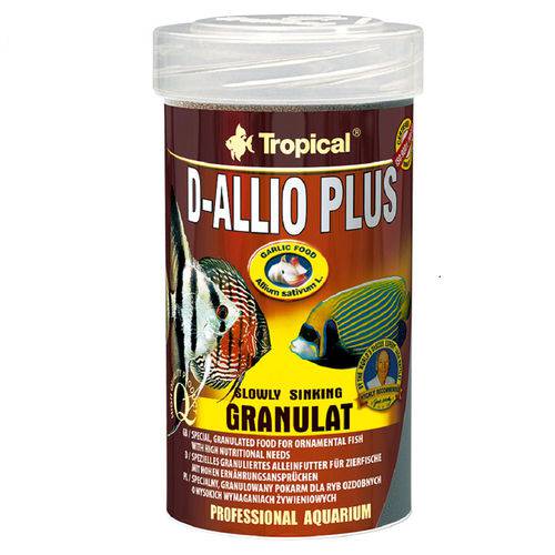 Alimento Tropical D-allio Plus Granulat para Peixes - 50g