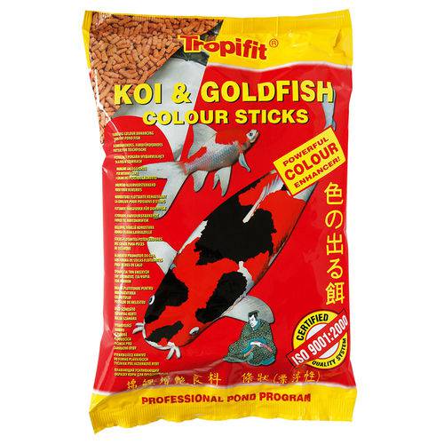 Alimento Tropical Koi & Goldfish Colour Sticks para Peixes - 90g