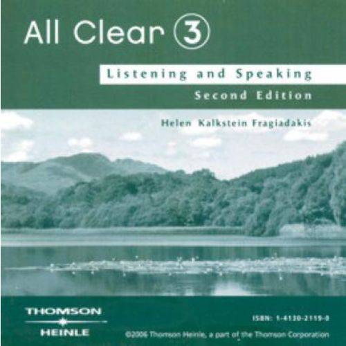 All Clear 3 - Listening And Speaking - Cd Audio - Second Edition