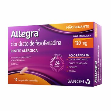 Allegra Sanofi 10 Comprimidos ALLEGRA 120MG 10CPR