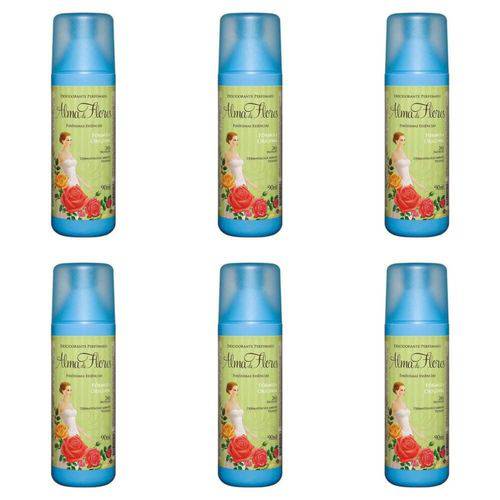Alma de Flores Clássico Desodorante Spray 90ml (kit C/06)