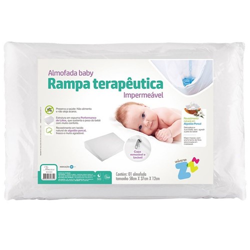 Almofada Adulto Antirrefluxo Baby 59x38x1/8 - Fibrasca