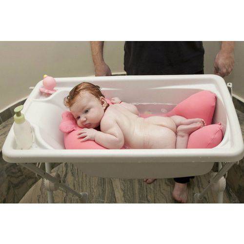 Almofada Baby Pil de Banho para Bebê Rosa Baby Pil Full