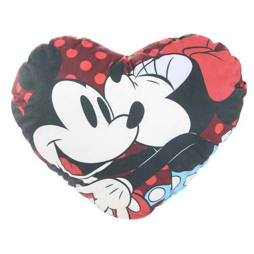 Almofada Coração Mickey e Minnie 40x40cm