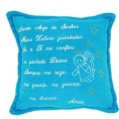 Almofada de Pelucia Santo Anjo Azul 30x30cm - Soft Toys