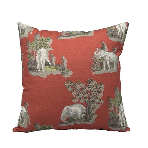 Almofada Decorativa African 50x50 Elephant Red - Wood Prime VH 27332