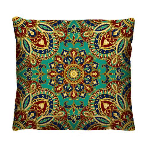 Almofada Decorativa Mandala Colorida com Refil 40x40