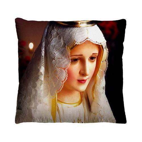 Almofada Decorativa Nossa Senhora de Fatima com Refil 40x40