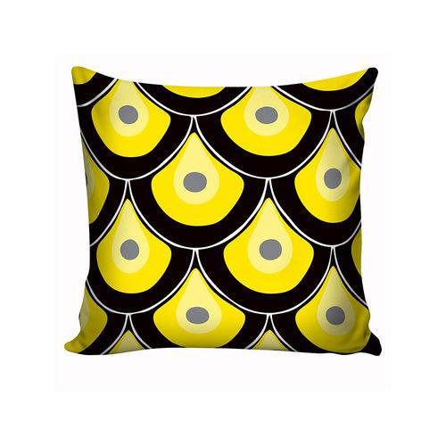 Almofada Decorativa Preto & Amarelo Ix