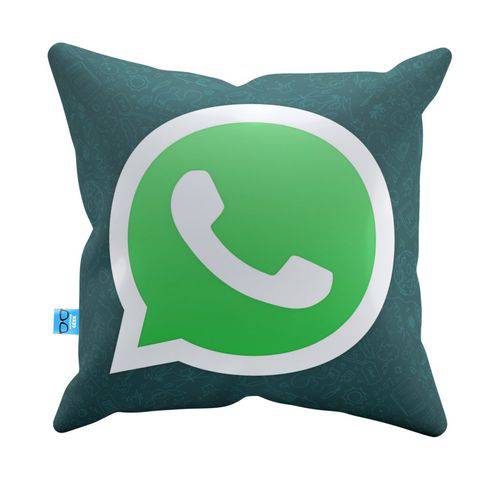 Almofada Decorativa Whatsapp Pelúcia 40x40 Almofadageek
