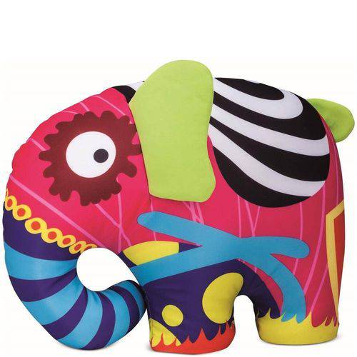 Almofada Elefante Pop Colorido - 2599 - Buba Toys