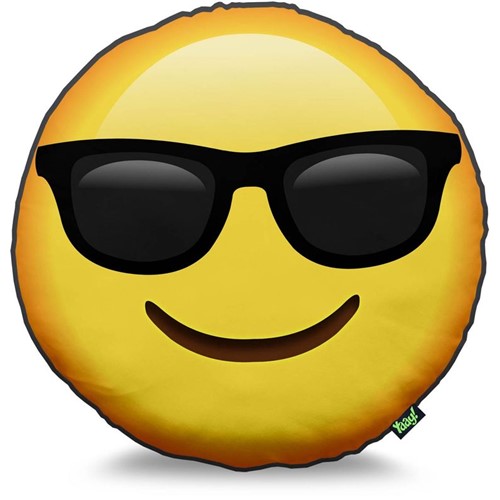 Almofada Emoji Óculos de Sol