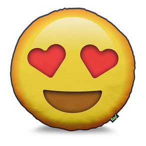 Almofada Emoji Olhar de Coração Emoticon