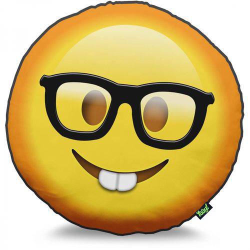 Almofada Emoticon - Emoji Nerd Geek