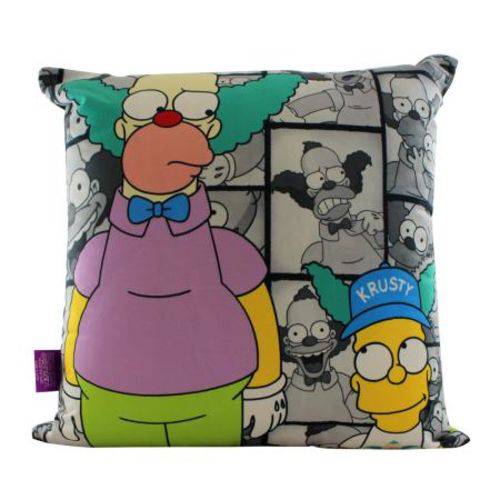 Almofada Fibra Veludo - Simpsons - Krusty e Bart Amigos