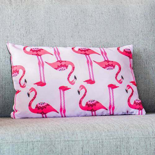 Almofada Flamingos 30 X 45 Cm