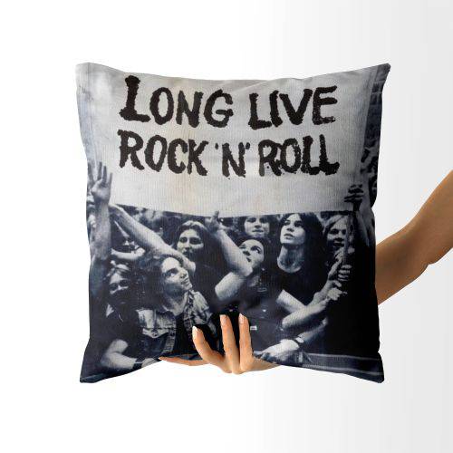 Almofada Long Live Rock Roll
