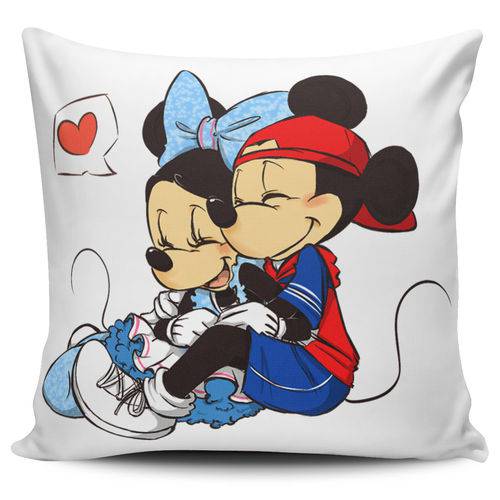 Almofada Mickey e Minnie Apaixonados