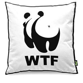 Almofada Panda WWF WTF What The Fuck