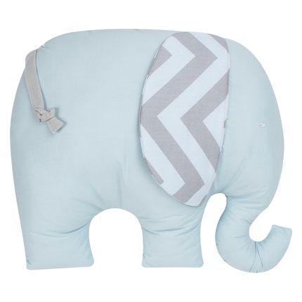 Almofada para Bebe Elefantinho Brooklyn Azul - Biramar Baby