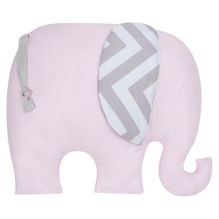Almofada para Bebe Elefantinho Brooklyn Rosa - Biramar Baby