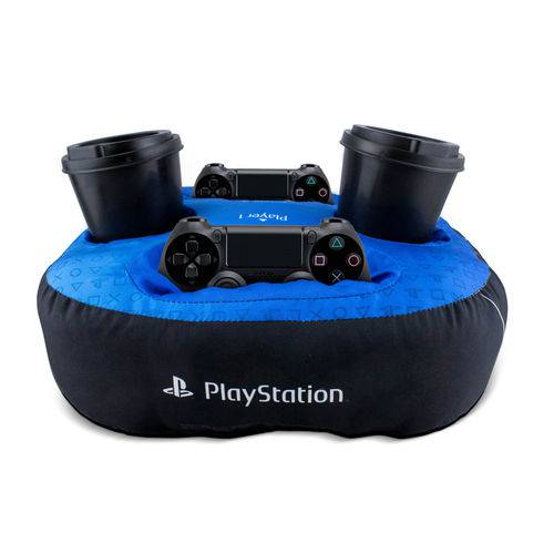 Almofada Porta Controle e Copo Playstation 2 Copos